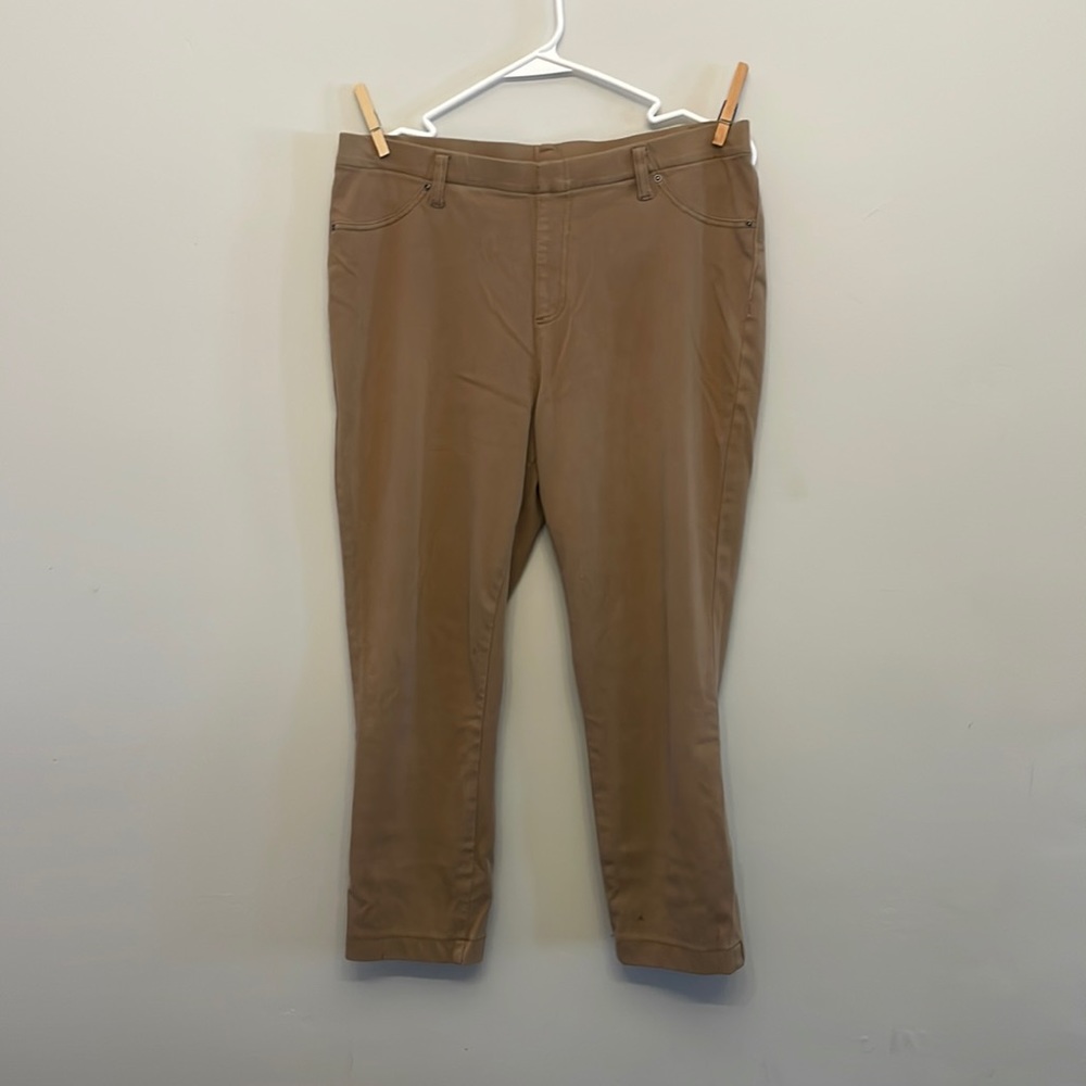 Tan Jeggings - capri length